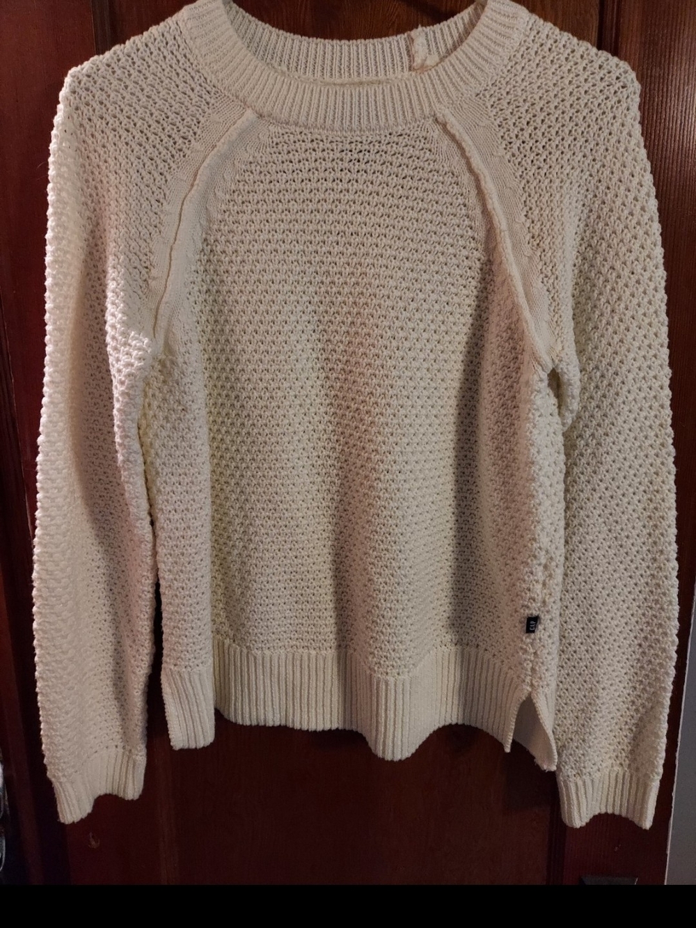 GAP Ivory Textured Crewneck Sweater, EUC Size XS